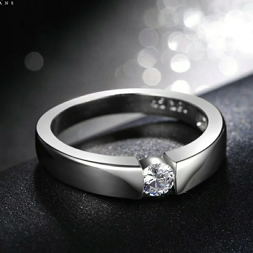 18k white gold plated Ring - Picture 3 of 4